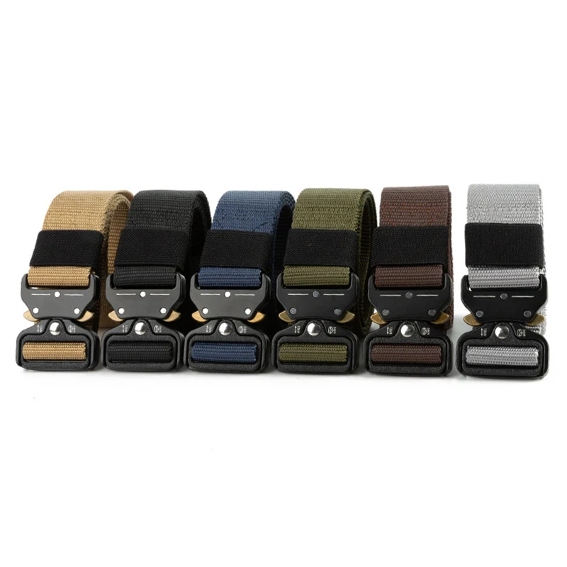 Нейлоновый полицейский армейский тактический ремень мужской быстросъемный для