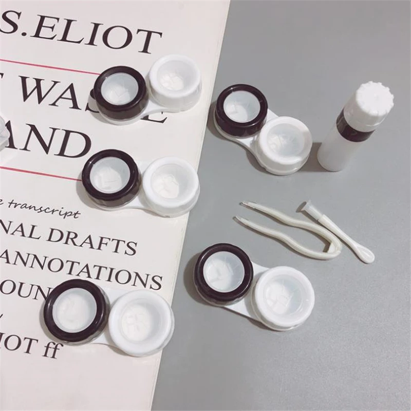 

Contact Lens Case Eye Contact Lens Box Women Travel Contact Lenses Case Leakproof Container Lenses Box for Display Box