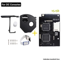 dc v5 15b gdemu optical drive simulation board for dreamcast and whiteblack remote sd card mount kit for gdemu