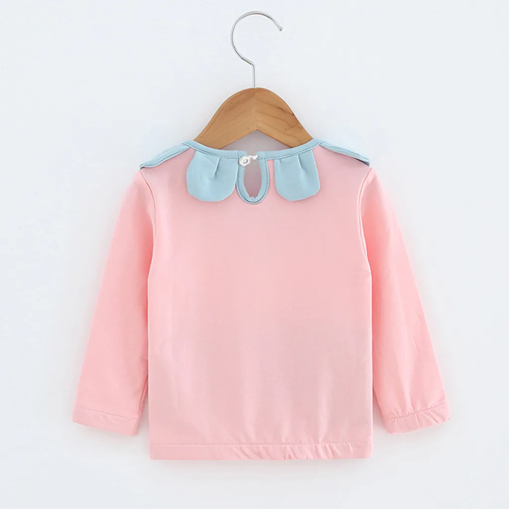 Kids T-Shirt Toddler Kid Baby Girl Clothes Autumn/Spring Long Sleeve Flowers Pullover Sweet T-shirt Tops With good quality