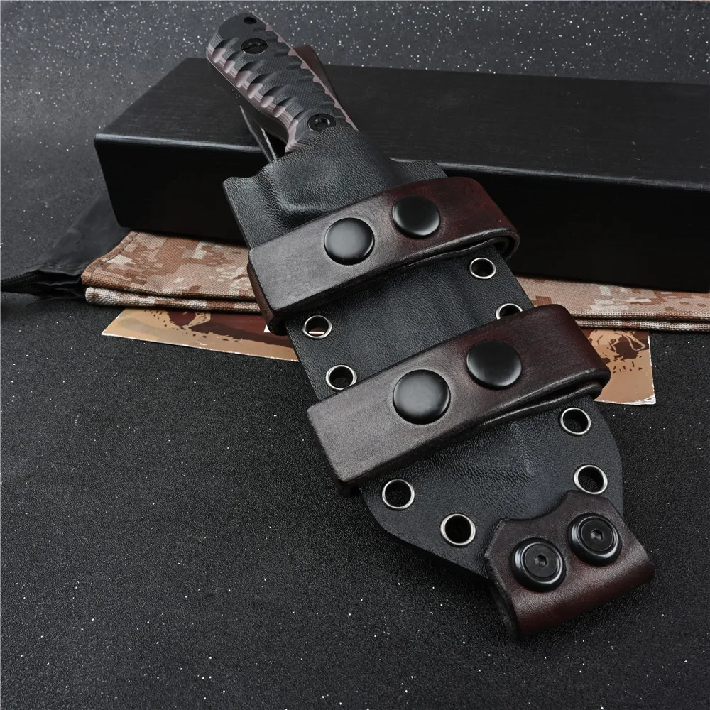 

DC53 Steel Titanium Utility Outdoor Camping Fixed Blade Hunting Tactical Military Knife EDC Self Defense Weapons