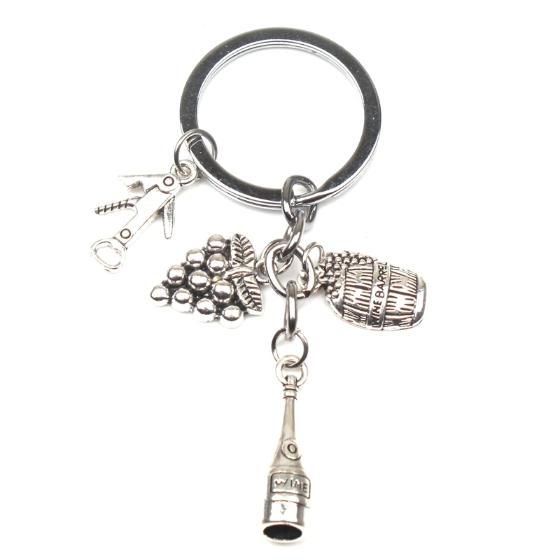 Новый дизайн для виноградного вина бочка открывалка бутылок брелок Шарм