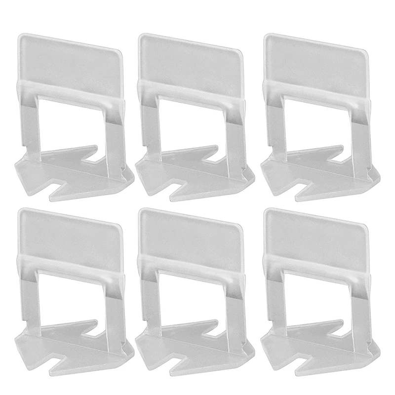 

600 PCS 1/8 Inch Tile Leveling System Clips Premium Tile Leveling Clips Tiles Leveler Spacers for Professional