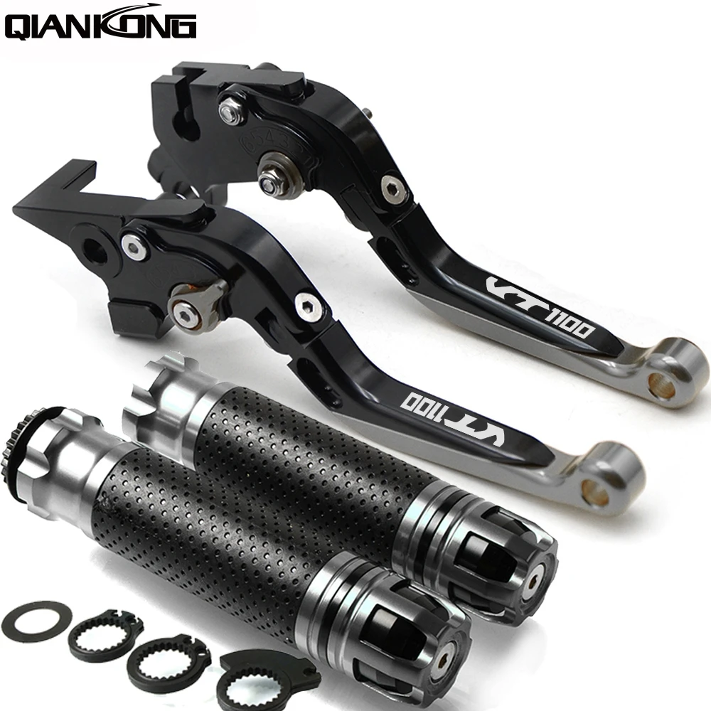 

Регулируемая ручка тормозного рычага, сцепления для Honda VT ручка тормоза мотоцикла C SPIRIT 1100-1997 2007 1998 2006 VT1100, 2005, с логотипом