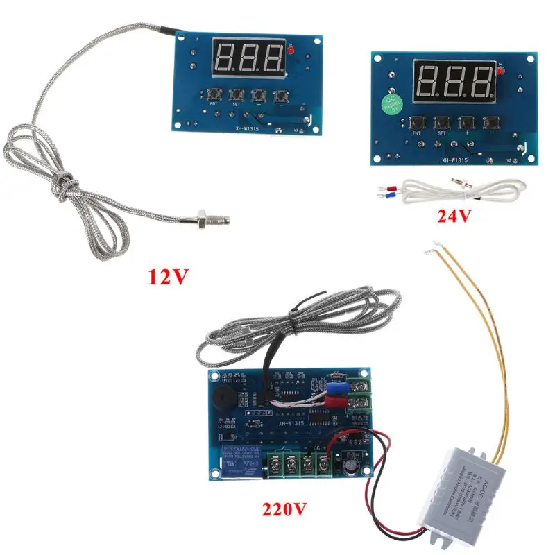 

Digital Thermostat K-type Module AC 220V/DC 12/24V 30 to +999 Controller Board