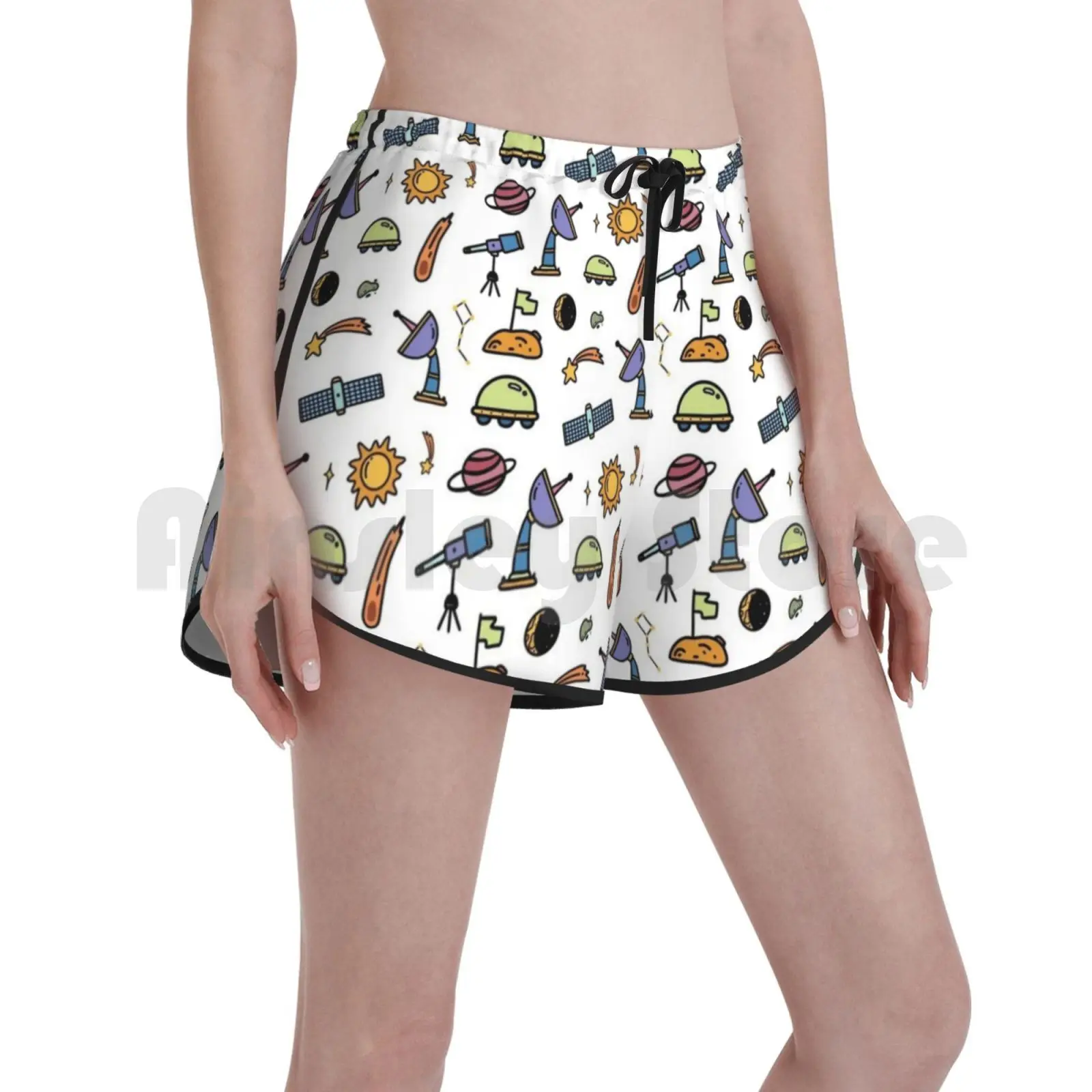 

Женские пляжные шорты с нашивкой Spacex, Шорты для плавания с эффектом дракона Spacex