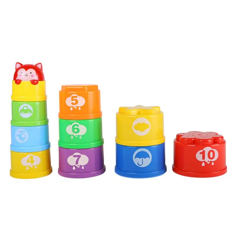 

Toddler Bath Stacking Cups for Kids Montessori Stackable Nesting Water Toys XX9E