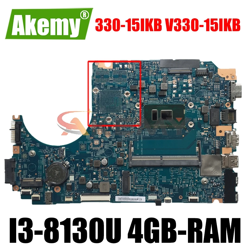 

Для Lenovo 330-15IKB V330-15IKB Материнская плата ноутбука LV315KB MB 17807-3 448.0DC04.0031 с i3-8130U процессор 4GB-RAM 100% полностью протестирована