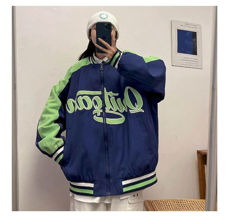 Бейсбольная Униформа большого размера одежда в стиле панк Весенняя Корейская