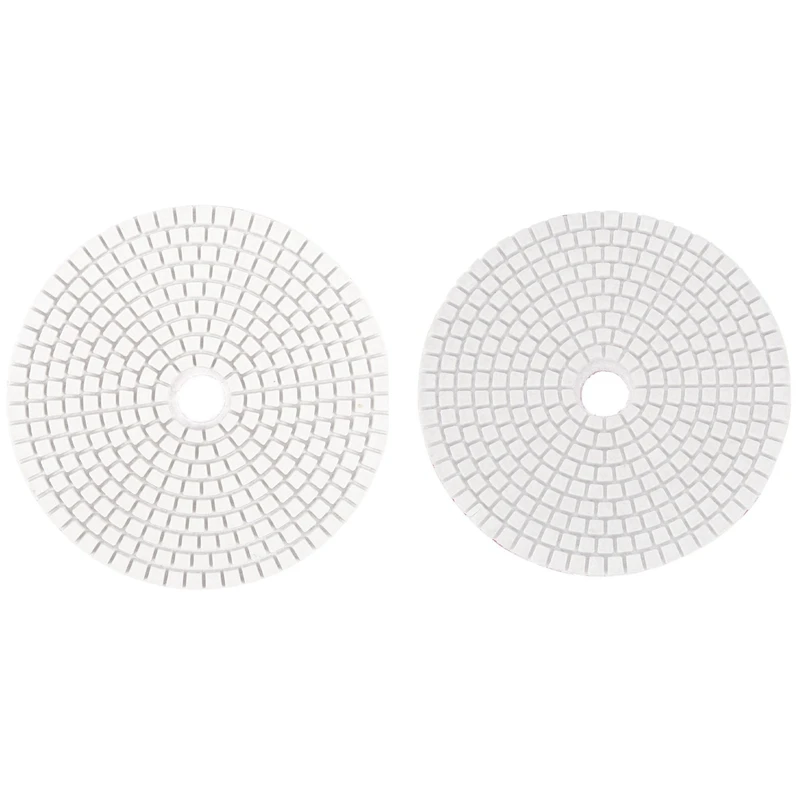 

2Pcs 5 Inch 125mm Wet Diamond Polishing Pads Marble Granite, Grits 400 & 3000