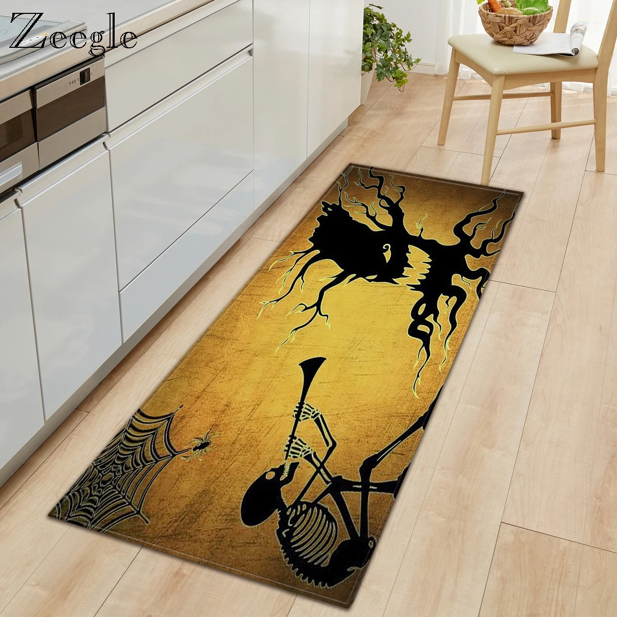 Zeegle ковер на Хэллоуин для гостиной домашний дизайнерский кухонный коврик