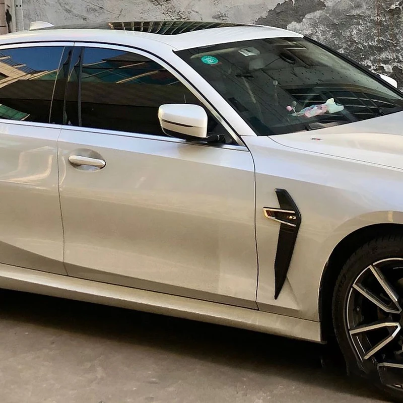 

Car Wheel Eyebrow Side Air Vent Outlet Cover Sticker Trim For BMW 3 Series G28 2020-2021 Car Styling Modification Accessories