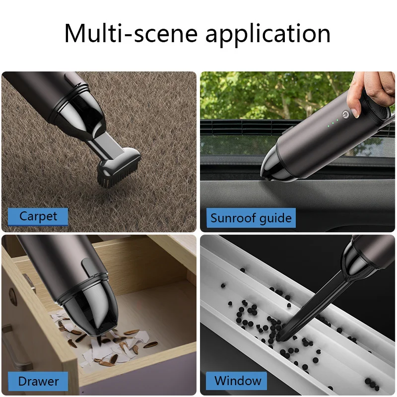 

RACEFAS Portable Wireless Vacuum Cleaner For Car Products Manual Vacuum Cleaner For Home Appliance Mini Car Cyclone Separator