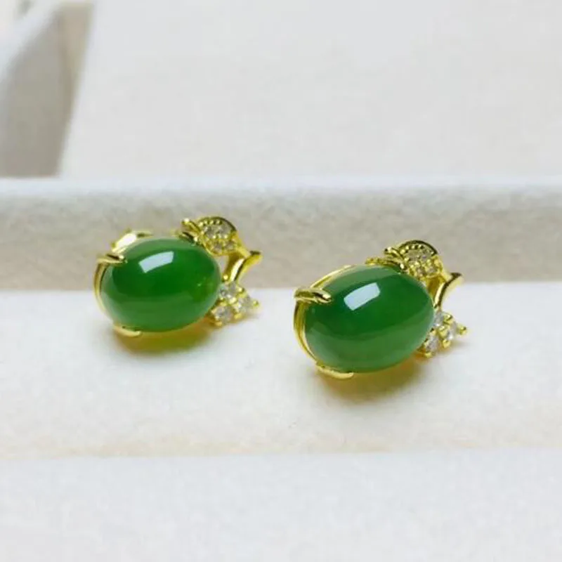 Настоящий Сертифицированный натуральный Хотан яшма 925 пробы серебро ювелирные