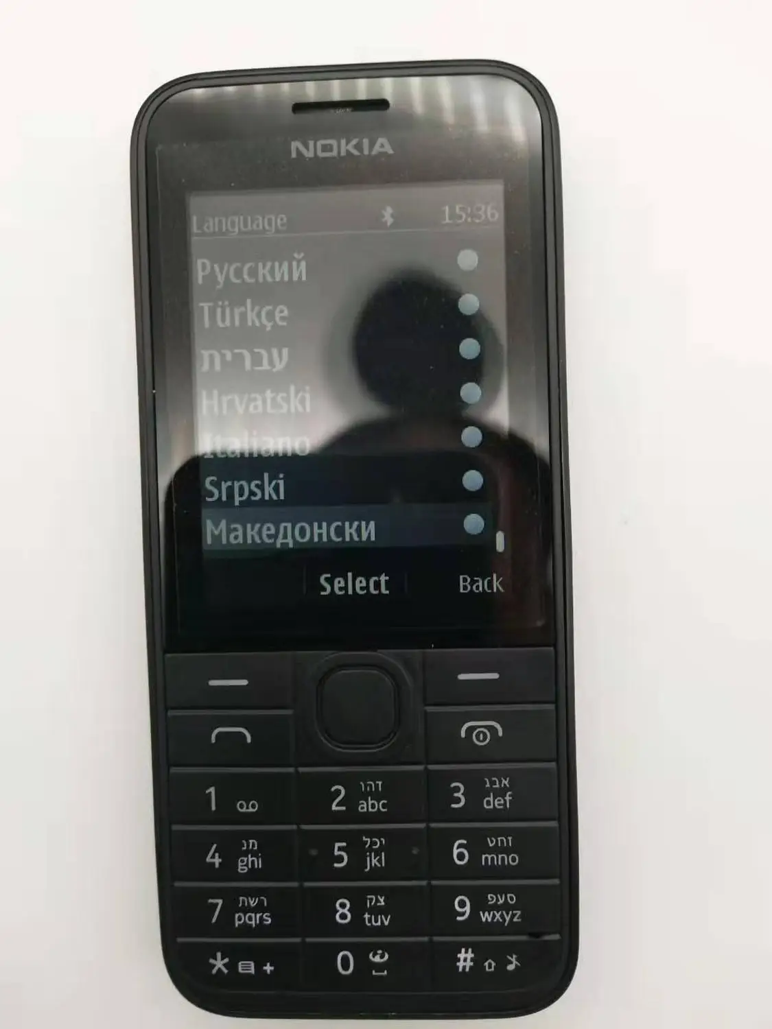 Отремонтированный телефон NOKIA 208 с одной sim-картой, GSM разблокированный мобильный телефон, английская/Иврит/Русская/арабская клавиатура