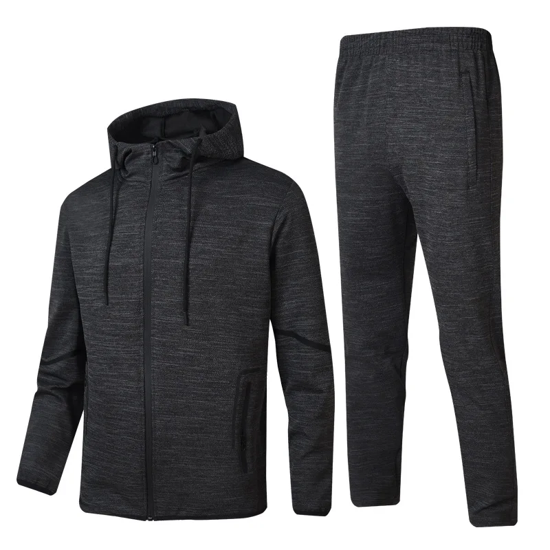 

2020 Fashion Men's Sportswear Running Set Sports Jogging Suits Clothes Male Tracksuit Zipper Coat Pants Gym Training Set 2pcs
