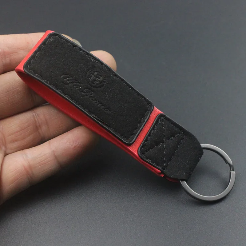 Брелок кожаный для автомобильных ключей 10 шт. Alfa Romeo Giulia Stelvio 156 147 Giulietta Mito Spider GT Abarth