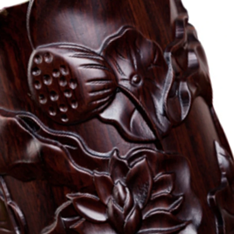 

Ebony Lotus Pen Holder Creative Round Office Pen Holder