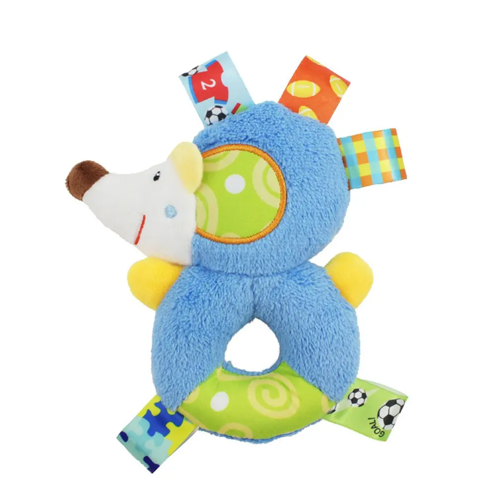 0-1Y Cartoon Baby Rattle Mobiles Cute Toys Animal Hand Bell Soft Toddler Plush Bebe | Игрушки и хобби