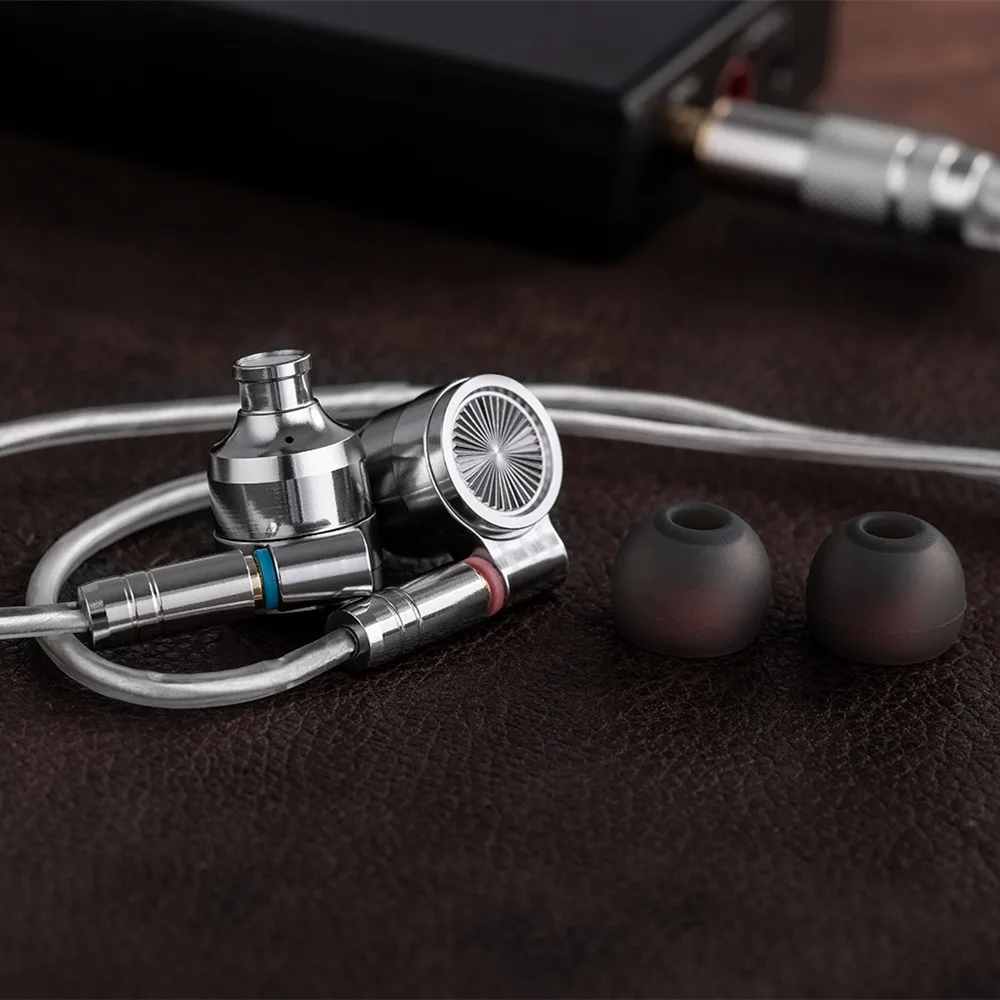 Tinhifi T4 наушники вкладыши 10 мм CNT Динамический драйвер HIFI бас металлические 3 5 с MMCX