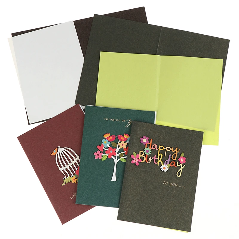 1 шт. ручной работы поблагодарить вас карты милый поздравительный открытки с днем