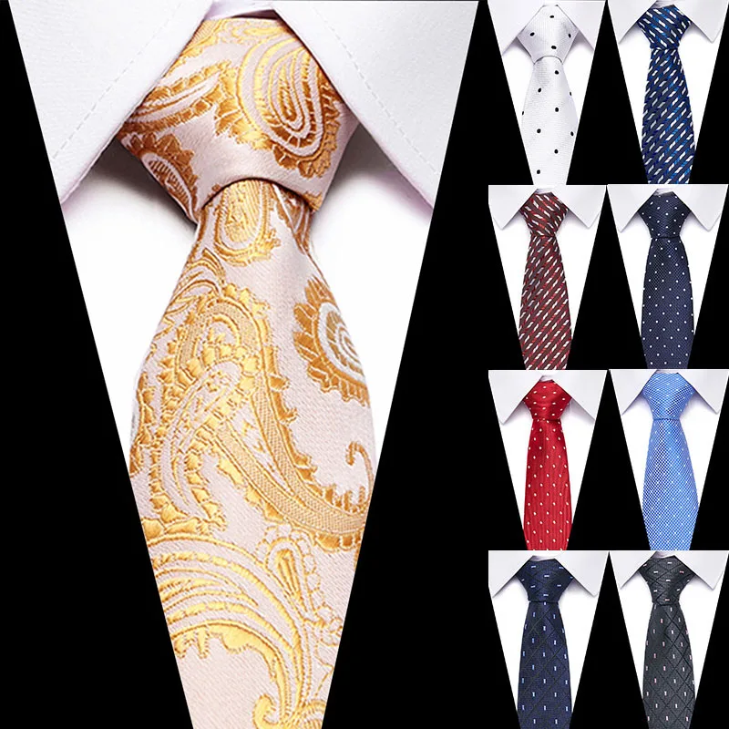 Галстук Модный Шелковый цветочный галстук классический цветной строченный
