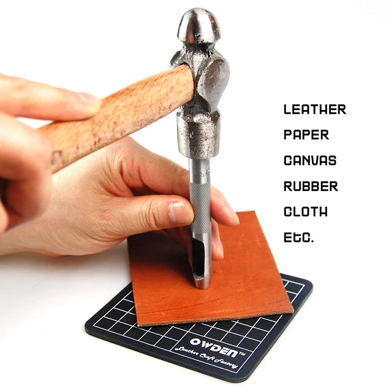 6 х полый Пробивной ремень кожаное отверстие прокладка карты Wad материал круглый