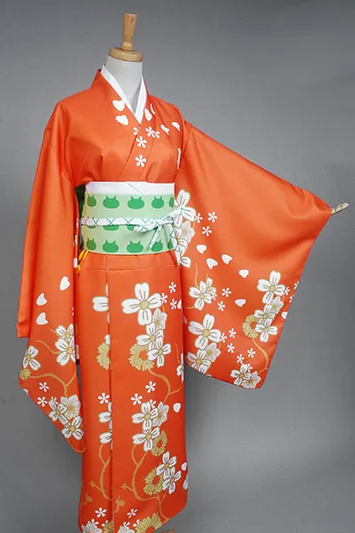 Супер данганронпа 2 хийоко кимоно Сайондзи костюм полный комплект платье Чонсам