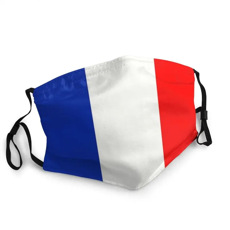 

French Flag France Non-Disposable Mouth Face Mask Unisex Adult Mask Anti Haze Dust Protection Cover Respirator Muffle