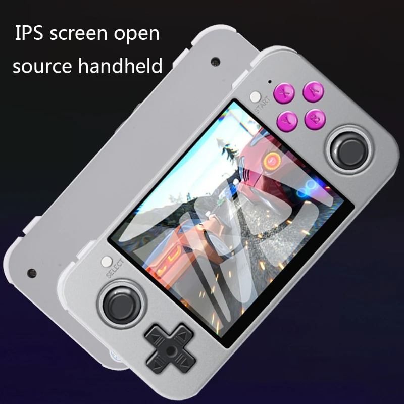 Verkaufen RG350 Retro Spiel Konsole Linux System Handheld Video Spiel Player Mit Gebaut-in 2500mAh Batterie 2500 + Spiele 3,5 In IPS