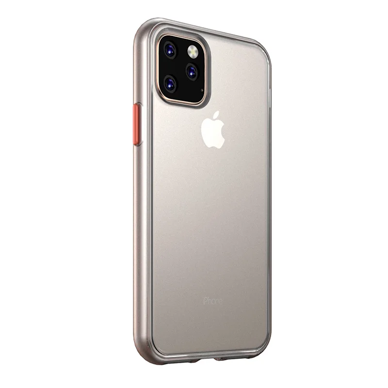 Transparent Для iPhone 11 чехол Magic Shadow IPAKY 11 Pro Чехол Цветные кнопки Мягкий Бампер ПК Гибридный противоударный Для iPhone 11 Pro Max чехол - Цвет: Transparent