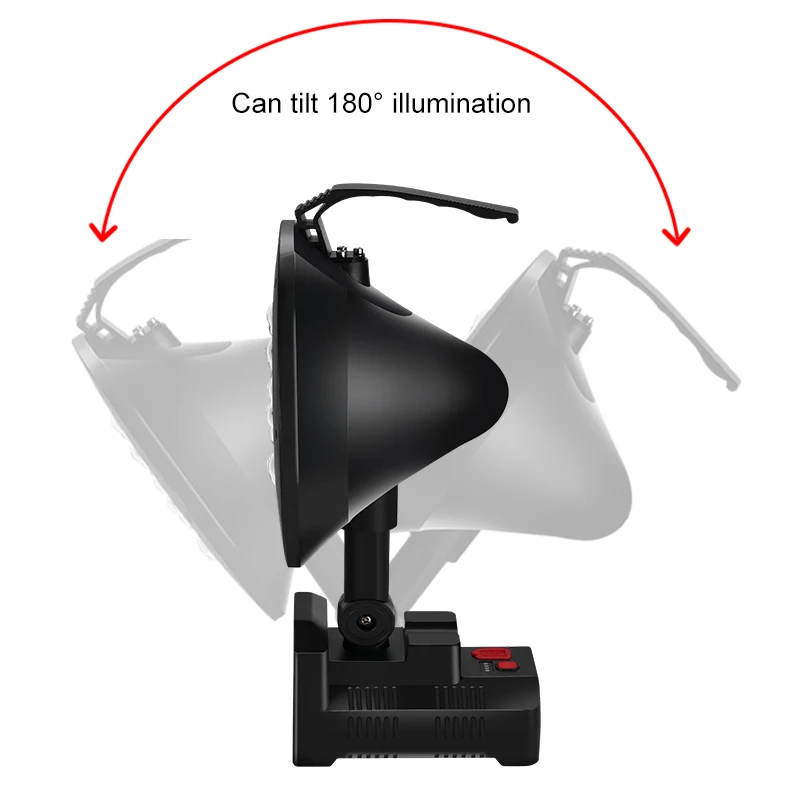 저렴한 GIJOE 100W Led 휴대용 스포트 라이트 3000lm 슈퍼 밝은 작업 램프 USB 야외 캠핑 램프 손전등에 대 한 충전식