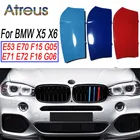 Atreus 3 шт. ABS Автомобильная решетка радиатора для BMW X5 E53 E70 F15 G05 X6 E71 E72 F16 G06 M Power автомобильные наклейки аксессуары