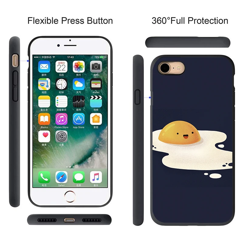 Чехол для телефона iphone 11 Pro Max XR XS MAX X gudetama lazy egg Apple 8 7 6 5S s Plus силиконовый защитный