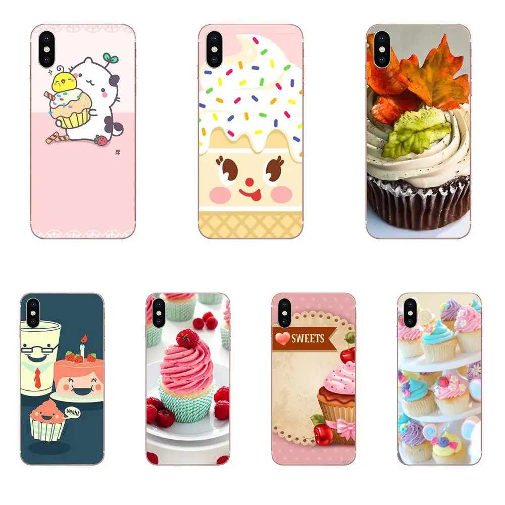 ТПУ чехол для Huawei P7 P8 P9 P10 P20 P30 Lite Mini Plus Pro Y9 Prime P Smart Z 2018 2019 шоколадный Нутелла кексы |