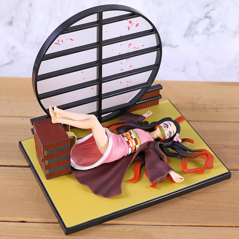 

Action Figure Model Toys Japan Demon Slayer: Kimetsu No Yaiba Sexy Kamado Nezuko Sleeping Ver. Beautiful Sakura Screen PVC Girl