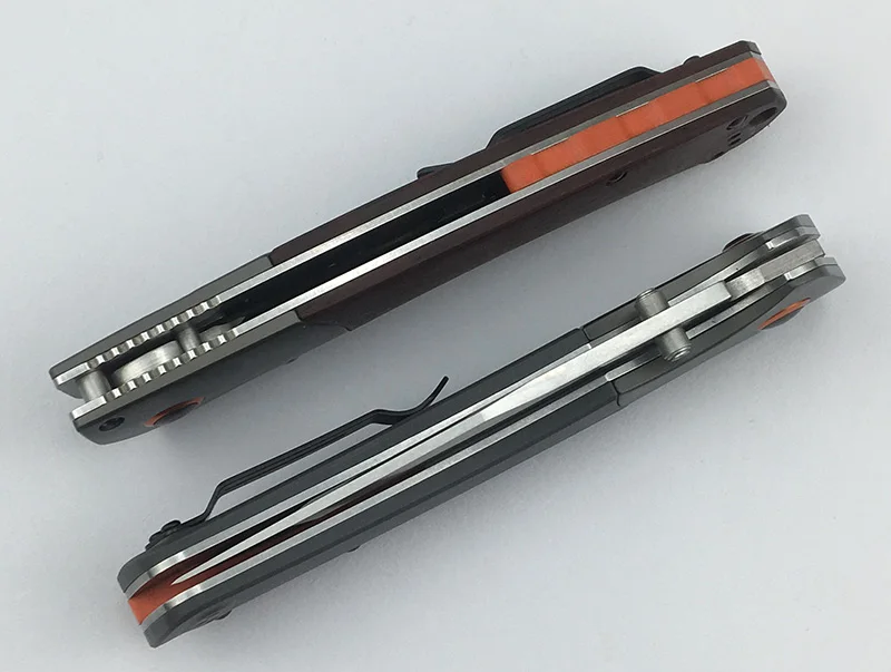 LEMIFSHE 15080 алюминиевый сплав Dymondwood/G10 Ручка D2 нож со складным лезвием Открытый Кемпинг выживания фрукты нож, инструмент для повседневного использования