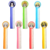 anime tokyo revengers figures rulers takemichi hinata manjiro ken measuring straight rulers office school supplies stationery