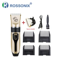 rossonix professional electric pet dog cat hair trimmer kit rechargeable low noise clipper grooming shaver set with spare blade