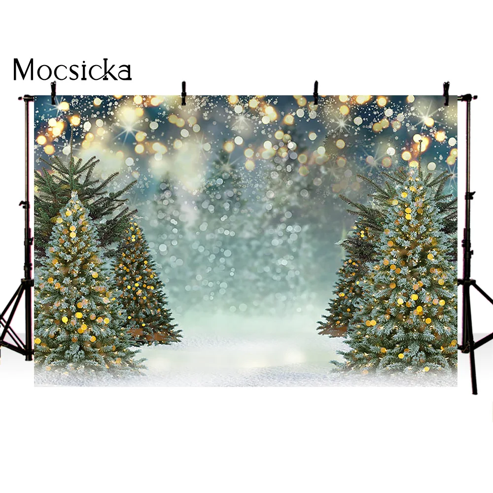 Фон для фотосъемки Рождественское украшение дерево Ретро винтажный деревянный