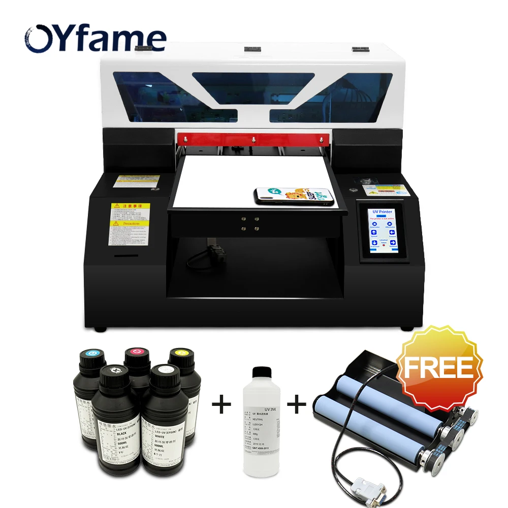 OYfame A4 планшетный УФ принтер для чехол телефона металлический акриловый Стекло