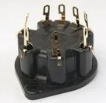 5 шт. бакелитовая трубка розетка женская 8 контактов Посеребренная для AZ1 |