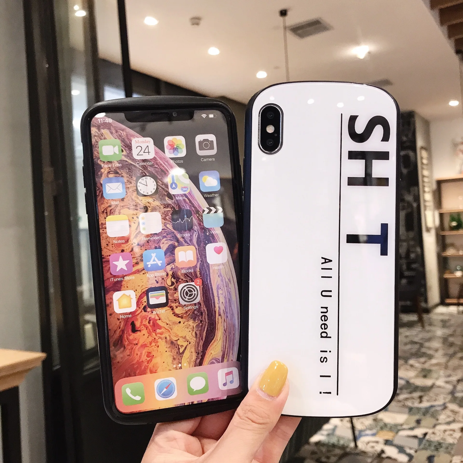 Чехол для телефона Swear Words Couple из закаленного стекла IPhone 6 6s 6P P 7 7P 8 8P X XS XR