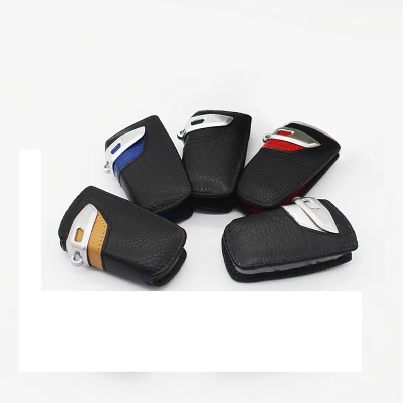 Чехол из натуральной кожи для автомобильных ключей BMW X3/X4/BMW 1/3/4/5/6/7|car key case cover|key for