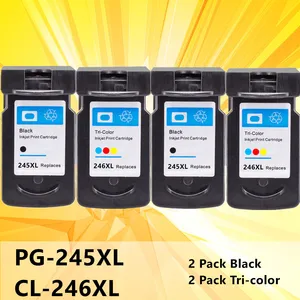pg245 cl246 ink cartridges replacement inkjet for canon pg 245 pg 245 cl 246 for pixma ip2820 mx492 mg2924 mx492 mg2520 printer free global shipping