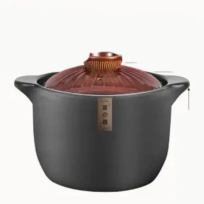 

Casserole Stew Pot Household Gas Cooker Soup Pot Heat-resistant Open Flame Special Ceramic Casserole Stone Pot Ceramic Pot