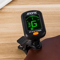 free shipping at 01a guitar tuner rotatable clip on tuner lcd display for chromatic acoustic guitar bass ukulele accessories