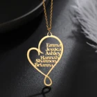 Ожерелье с именем на заказ, ожерелье с именем сердца, золотой кулон из нержавеющей стали, подарок подруге невесты, лучшему другу 2021