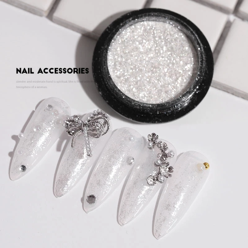 1 Box HOT Fairy Manicure Glitter High Gloss Nail Powder Chrome Nails Pigment Gel Polish Accessories Dust | Красота и здоровье