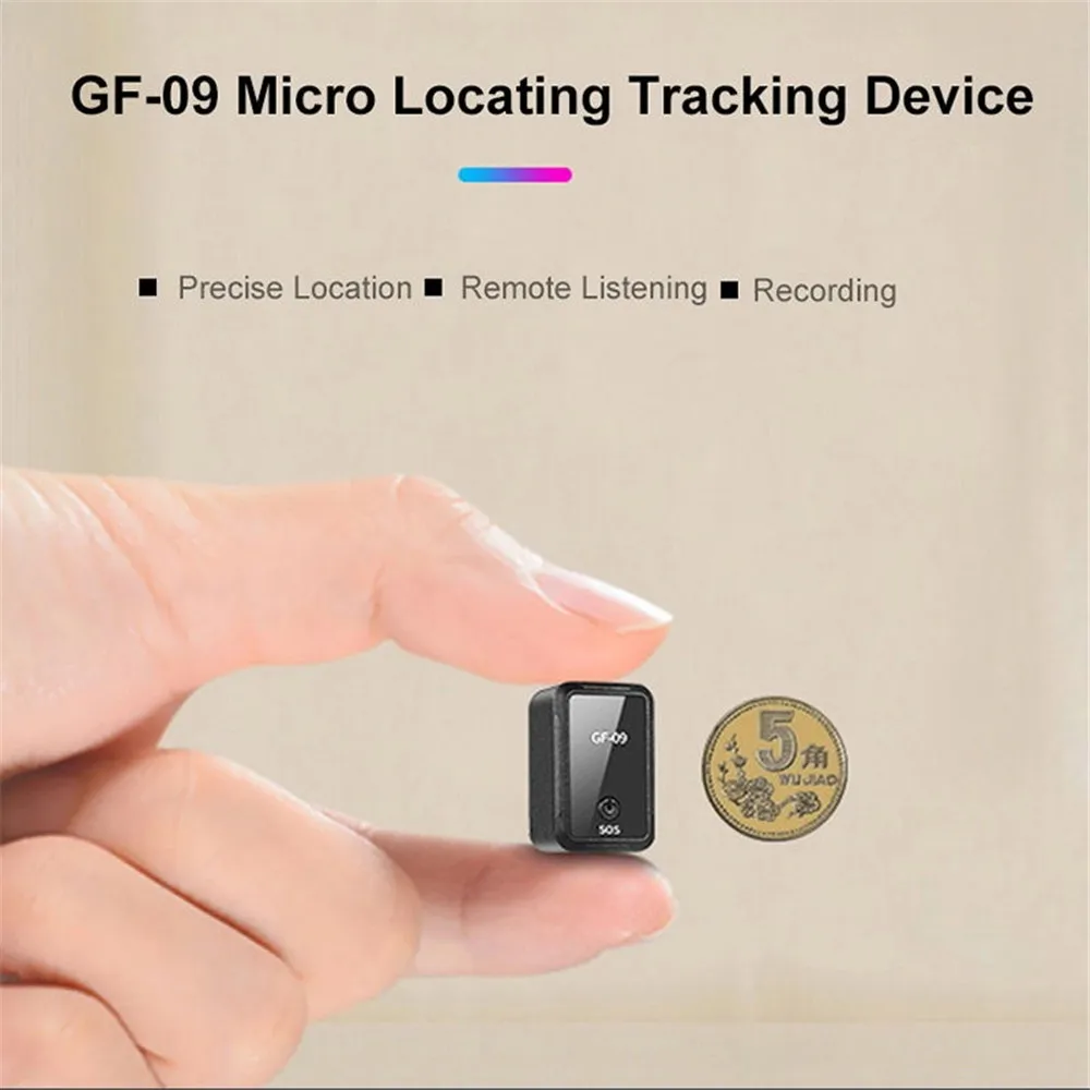 GF-09 мини GPS GSM GPRS трекер локатор приложение дистанционного записи голоса